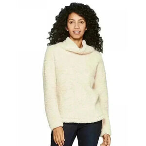 A New Day Cream Turtleneck Sherpa, XL